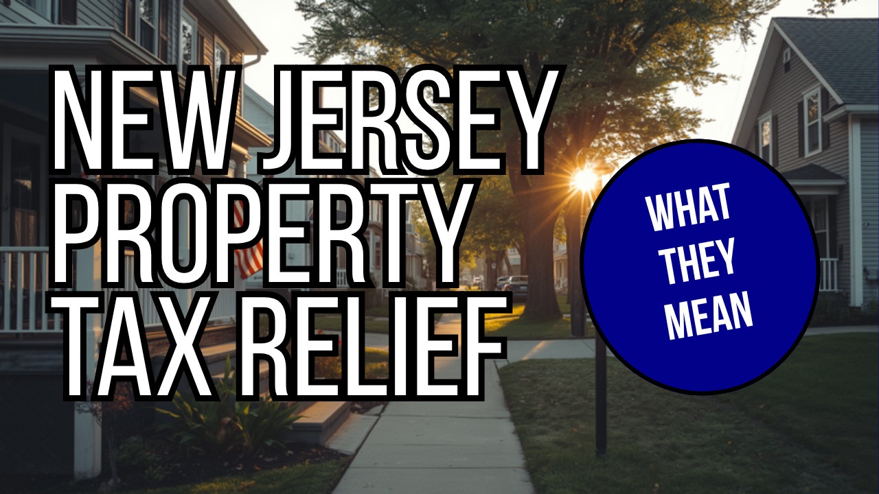 New Jersey property tax relief deadlines - residential street in Ocean County, NJ